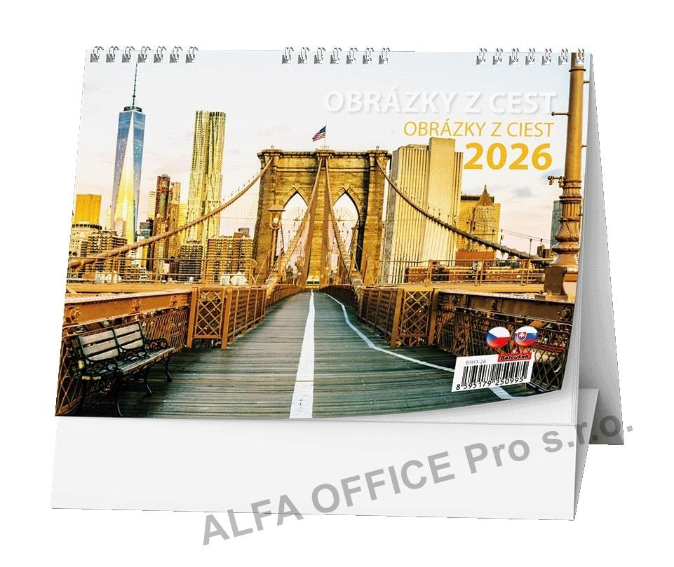 Kalendáře stolní obrázkové - Obrázky z cest / BSH3