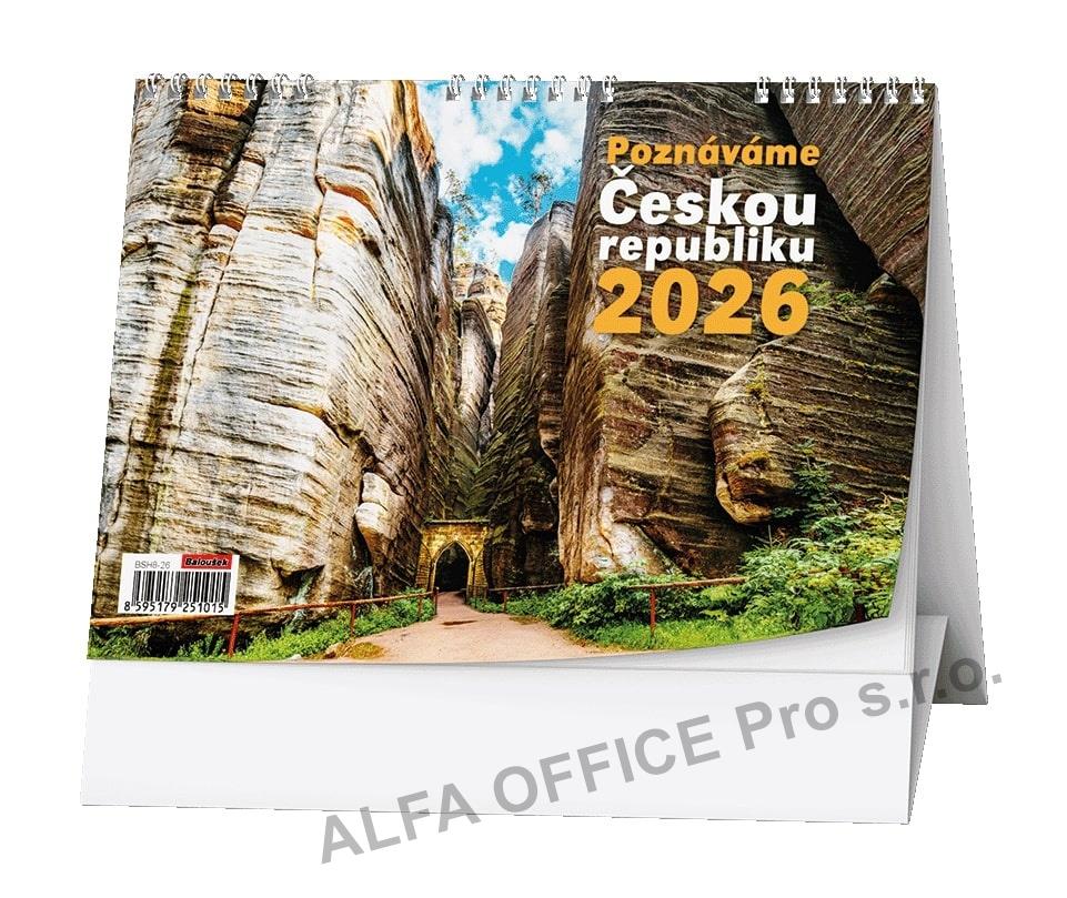 Kalendáře stolní obrázkové - Poznáváme ČR / BSH8