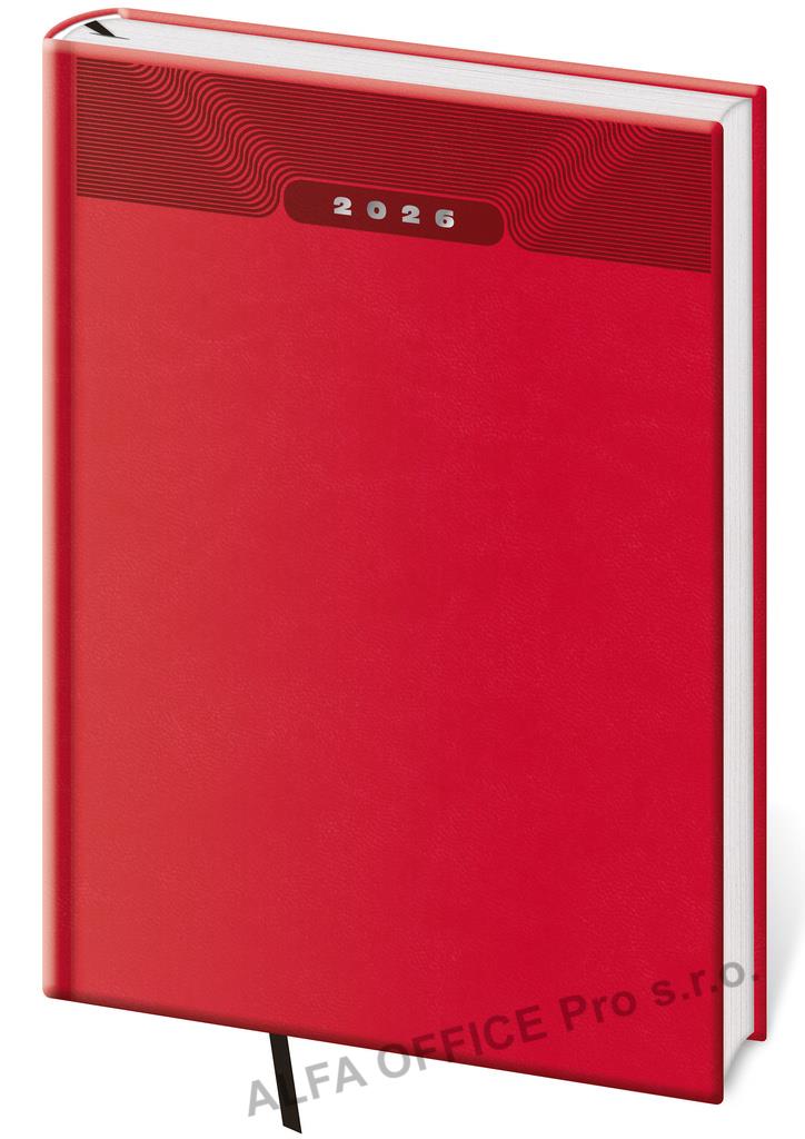 Diář PRINT CLASSIC - A5 / týdenní / červená
