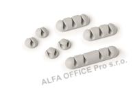 Klip CAVOLINE® - mix / šedá / 7 ks