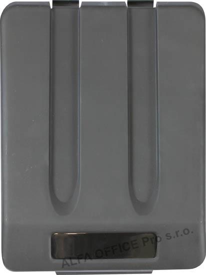 Víko na odpadkový koš na tříděný odpad - černá