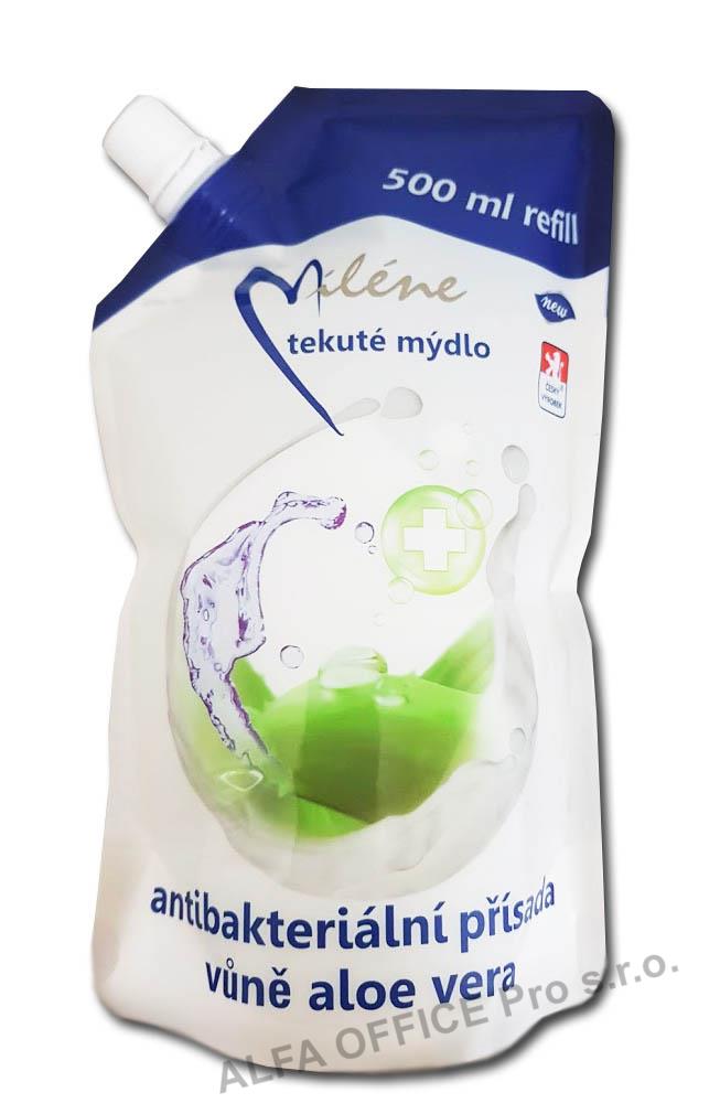 Tekuté mýdlo Miléne Aloe vera antibakteriální - náplň / 500 ml