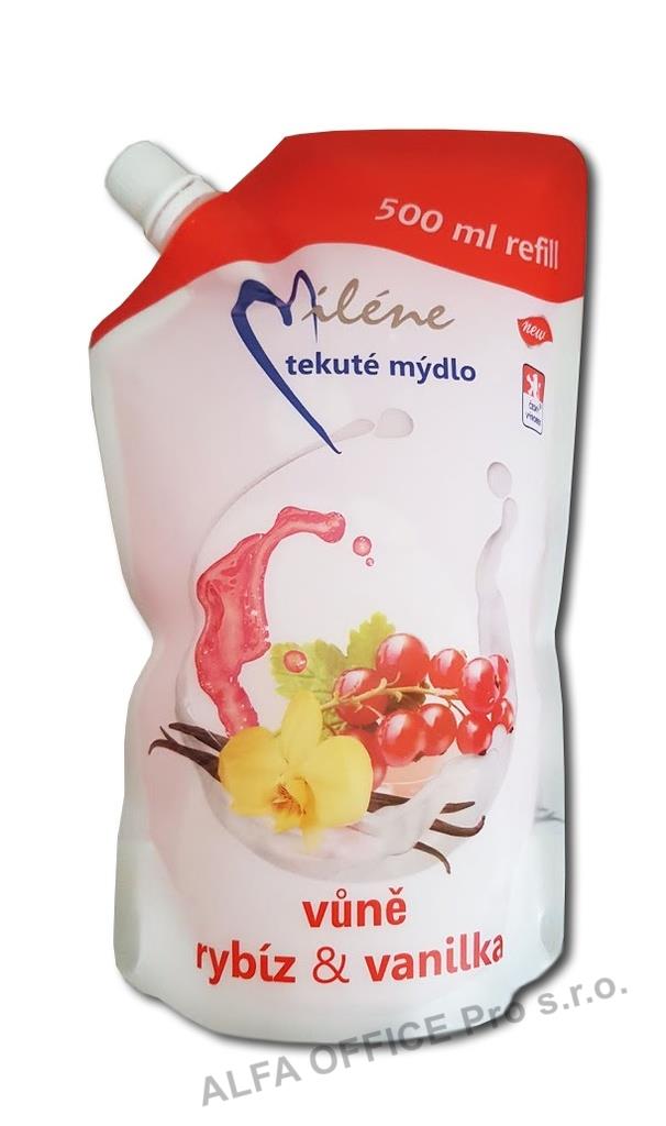 Tekuté mýdlo Miléne rybíz a vanilka - náplň / 500 ml