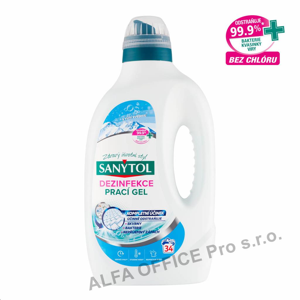 Dezinfekční prací gel Sanytol - svěží vůně / 1,7 l