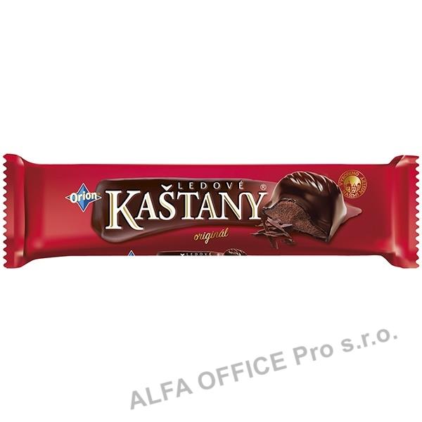 ORION LEDOVÉ KAŠTANY Tyčinka v hořké čokoládě s kakaovooříškovou náplní 45g