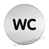 Piktrogram nerez Durable - WC / O 83 mm