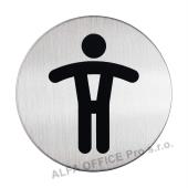 Piktrogram nerez Durable - WC páni / O 83 mm