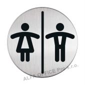 Piktrogram nerez Durable - WC Piktrogram nerez Durable - WC dámy a páni / O 83 mm