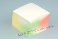 Záznamní kostka barevná - 9 cm x 9 cm x 7 cm / lepená vazba