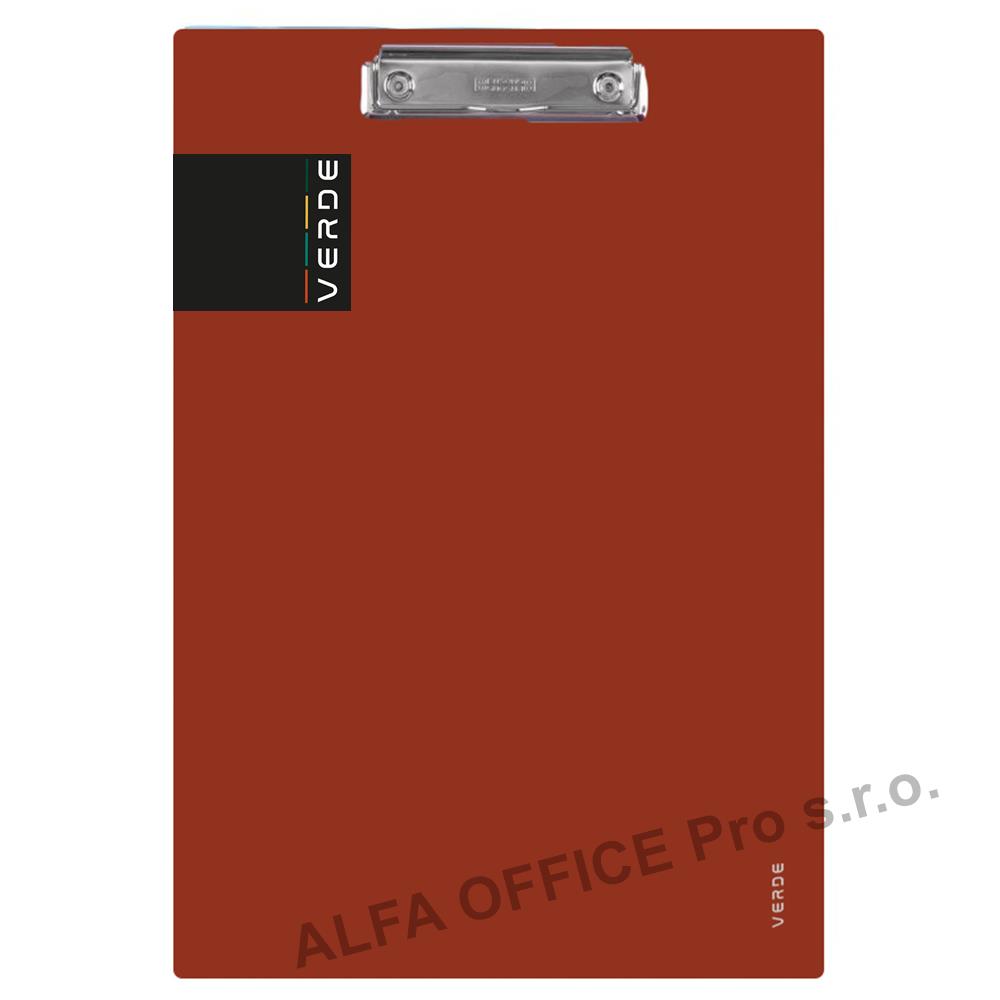 Podložka s klipem A4 VERDE - cihlová