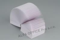 Záznamní kostka bílá - 8,5 x 8,5 x 5 cm / lepená vazba