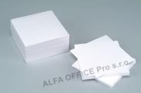 Záznamní kostka bílá 8,5 x 8,5 cm / nelepená vazba