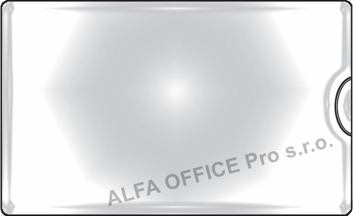 Samolepicí kapsy na vizitky - boční vkládání / 10 ks