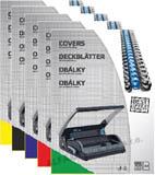 Desky pro kroužkovou vazbu zadní strana - A4 / modrá / 100 ks