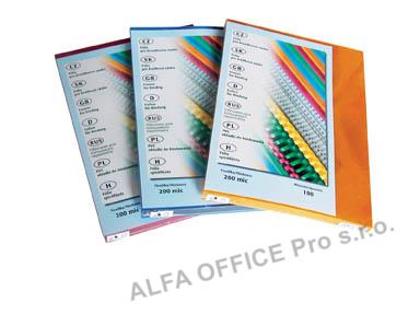 Desky pro kroužkovou vazbu zadní strana - A4 / bílá / 100 ks