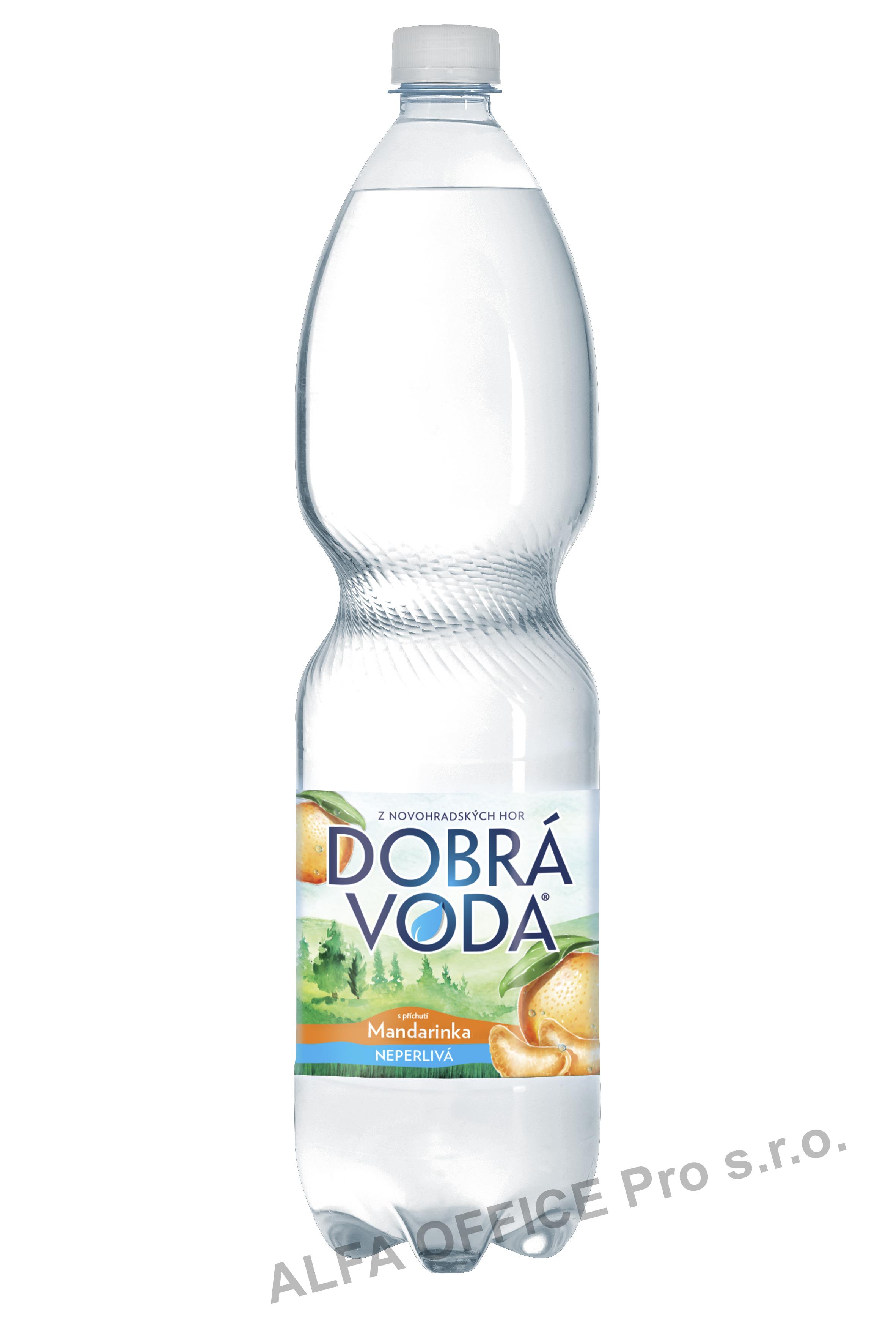 Dobrá voda s příchutí - mandarinka / neperlivá / 1,5 l