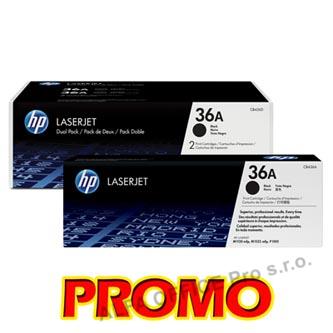 HP originální toner CB436AD, black, 4000 (2x2000)str., HP 36A, HP LaserJet P1505, M1522n, 