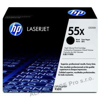 HP originální toner CE255X, black, 12500str., HP 55X, HP LaserJet P3015, LaserJet Pro 500 