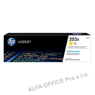 HP originální toner CF542X, yellow, 2500str., HP 203X, High Yield, HP Color LaserJet Pro M