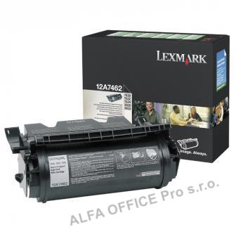  Lexmark originální toner 12A7462, black, 21000str., return, Lexmark T630, T632, 