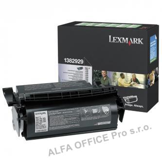  Lexmark originální toner 1382929, black, 17600str., label application typ return 