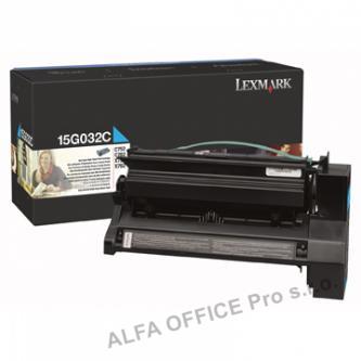  Lexmark originální toner 15G032C, cyan, 15000str., high capacity, Lexmark C752, 
