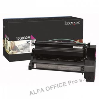  Lexmark originální toner 15G032M, magenta, 15000str., high capacity, Lexmark C75 