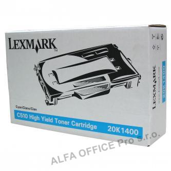  Lexmark originální toner 20K1400, cyan, 6600str., Lexmark C510 