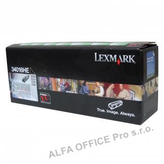  Lexmark originální toner 34016HE, black, 6000str., return, Lexmark E330, E332n, 