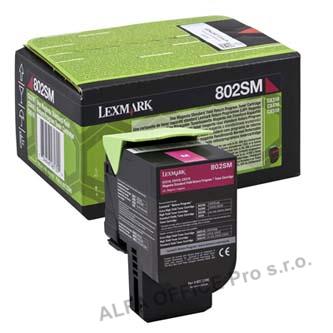  Lexmark originální toner 80C2SM0, magenta, 2000str., return, Lexmark CX310dn, CX 