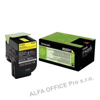  Lexmark originální toner 80C2SY0, yellow, 2000str., return, Lexmark CX310dn, CX3 
