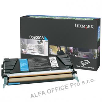  Lexmark originální toner C5200CS, cyan, 1500str., return, Lexmark C530 