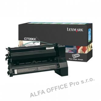  Lexmark originální toner C7720KX, black, 15000str., return, Lexmark C772 
