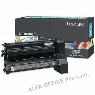  Lexmark originální toner C780A1KG, black, 6000str., return, Lexmark C780, C782 