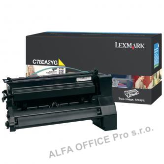  Lexmark originální toner C780A2YG, yellow, 6000str., Lexmark C780, C782 