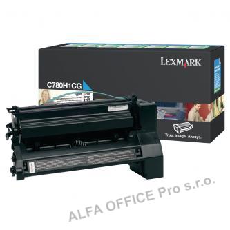  Lexmark originální toner C780H1CG, cyan, 10000str., return, Lexmark C780, C782 