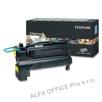 Lexmark originální toner C792A1YG, yellow, 6000str., Lexmark C792, X792 