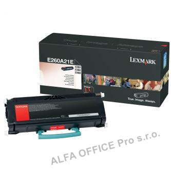  Lexmark originální toner E260A21E, black, 3500str., Lexmark E260, E360, E460 