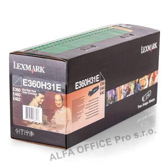  Lexmark originální toner E360H31E, black, 9000str., high capacity, Lexmark E360, 