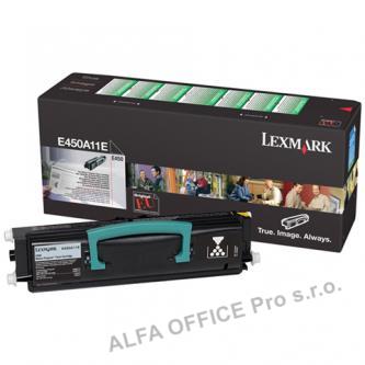  Lexmark originální toner E450A11E, black, 6000str., return, Lexmark E450 