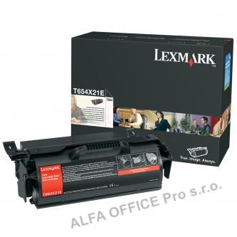  Lexmark originální toner T654X21E, black, 36000str., extra high capacity, Lexmar 