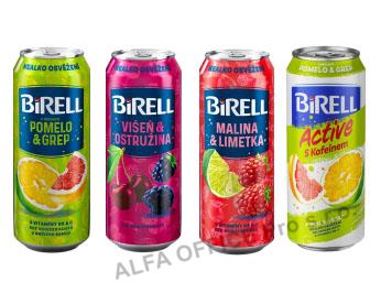 Birell 0,5l Nealko plech mix příchutí - Pomelo+Grep, Višeň+Ostruži, Limetka+Malina