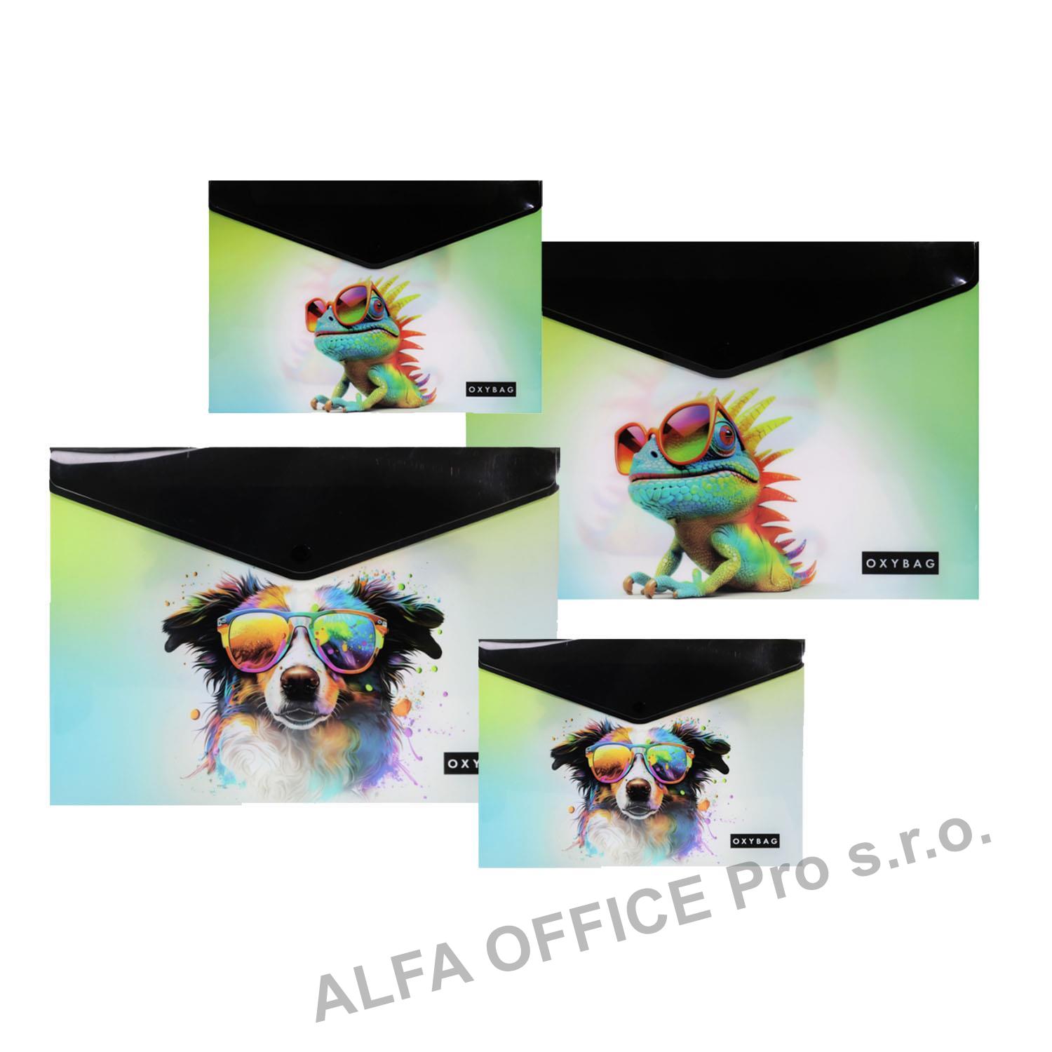 Sada desek s drukem A4+A5 Crazy animals
 - mix vzorů