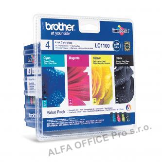 Brother originální ink LC-1100VALBP, CMYK, 450/3x325str., Brother DCP-385C, 585CW, MFC-490