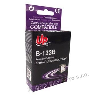 UPrint kompatibilní ink s LC-123BK, black, 600str., 17ml, B-123B, pro Brother MFC-J4510 DW