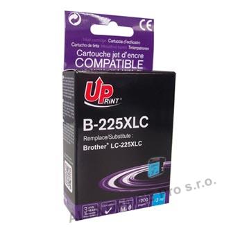 UPrint kompatibilní ink s LC-225XLC, LC-225XLC, cyan, 1200str., 13ml, B-225XLC, 1ks, pro B