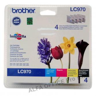 Brother originální ink LC-970VALBP, CMYK, 300str., Brother DCP-135C, 150C, MFC-235C, 260C