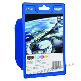 Brother originální ink LC-985RBWBP, cyan/magenta/yellow, Brother DCP-J125, J315W, J515W