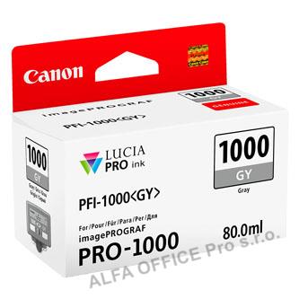 Canon originální ink 0552C001, grey, 1465str., 80ml, PFI-1000GY, Canon imagePROGRAF PRO-10