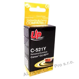 UPrint kompatibilní ink s CLI521Y, yellow, 510str., 10ml, C-521Y, pro Canon iP3600, iP4600
